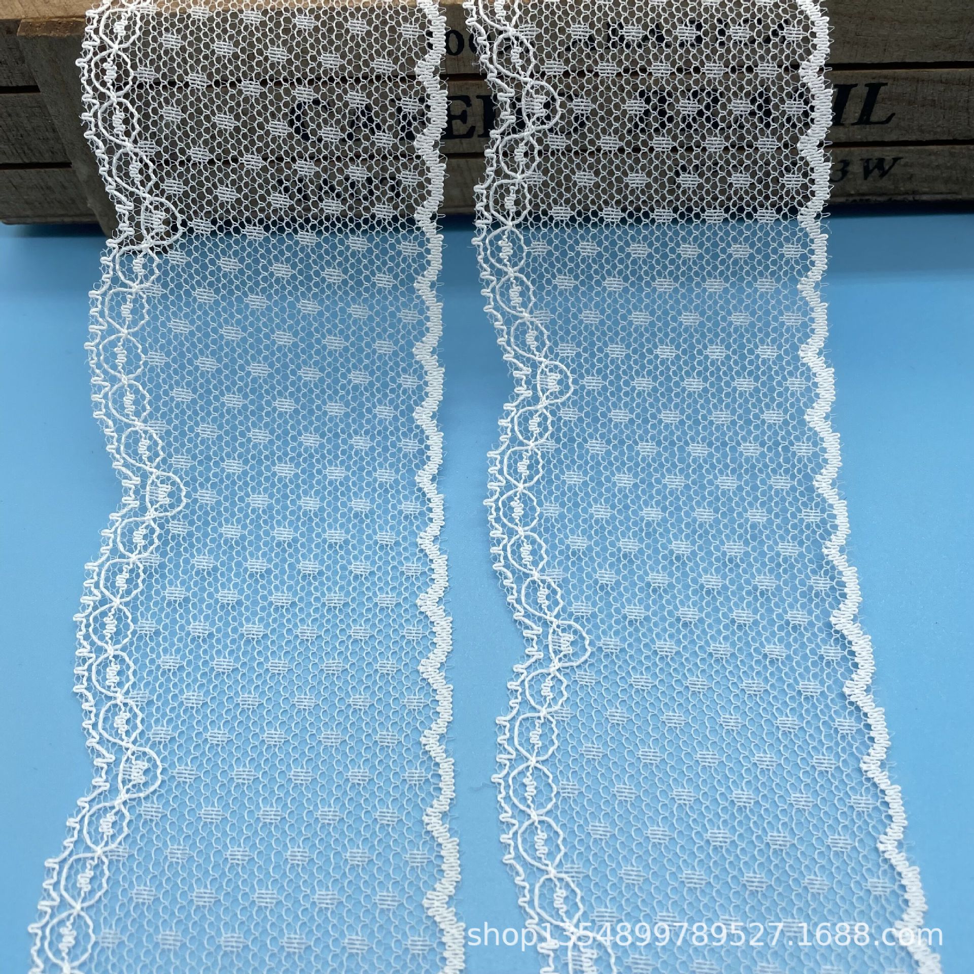 点点花边5.5cm无弹圆点蕾丝花边Lolita童装 女装 发饰 现货辅料