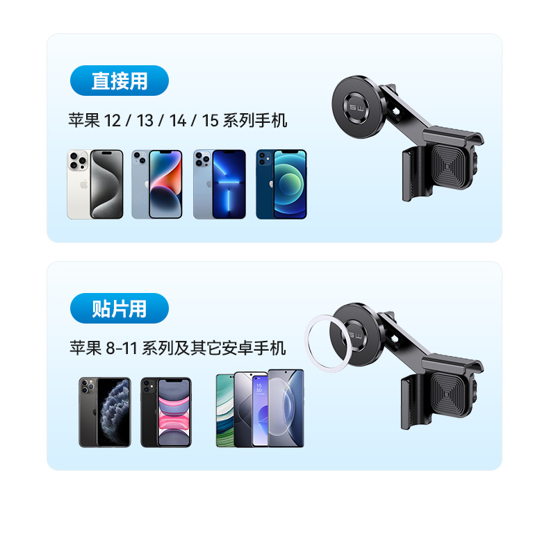 舜威屏幕手机支架汽车车载用屏幕手机架悬浮屏磁吸支架model y用详情11