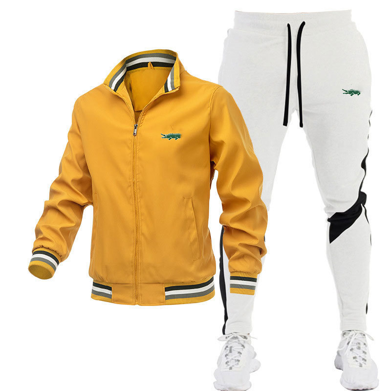 황금색 + 흰색 바지