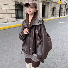 羽绒服年冬季新款时尚洋气韩版保暖短款潮流皮白鸭绒外套女