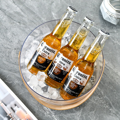 Internet celebrity small ice bucket, ice cube bucket, household Coke beer ice wine bucket, transparent picnic beverage bucket, high-value storage bucket