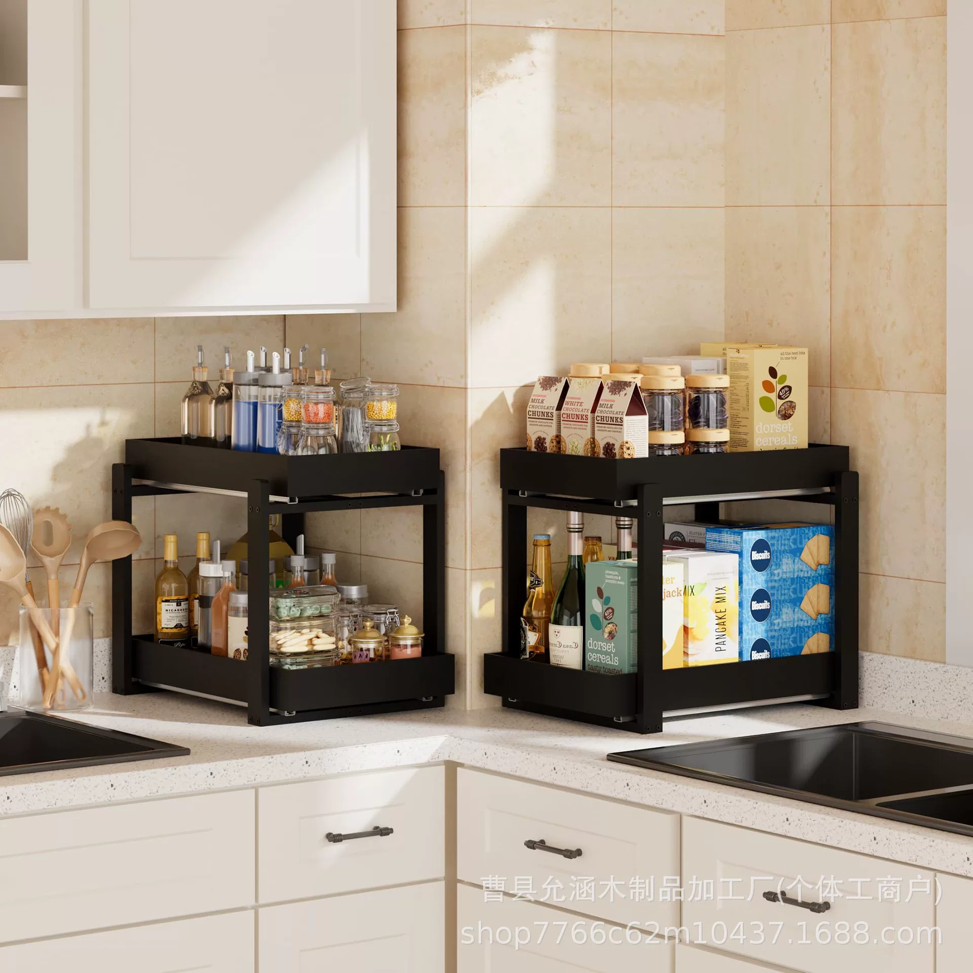 Многофункциональная подставка для приправ для бамбуковой кухни