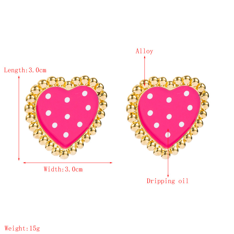 New Fashion Alloy Dripping Wave Dim Sum Earrings display picture 1