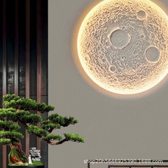 月石膏ランプ埋め込み型縁なし客間背景壁装飾灯芸術月石膏ランプベッドの壁灯