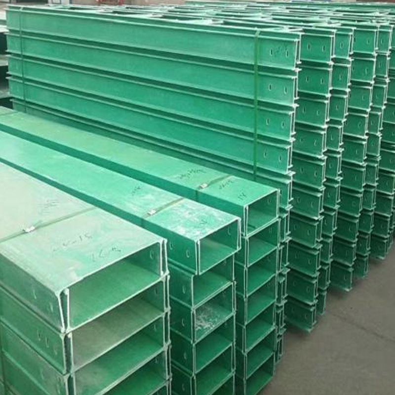 玻璃钢电缆桥架走线槽盒通信铁路管箱防火阻燃防潮玻璃钢电线槽