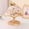 Dark yellow cherry basin hat