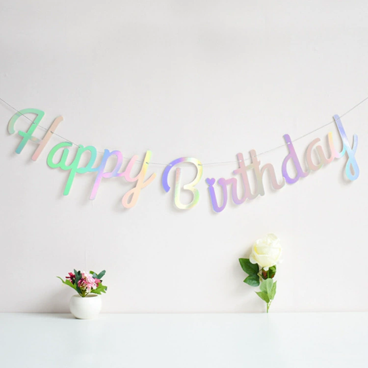 Оптовая продажа овсянки ins английский HAPPY BIRTHDAY для организации дня рождения