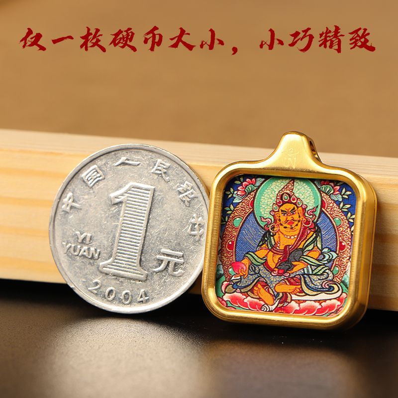 Kaifeng mini colgante Tangka Huang Zakilam tibetano joyería collar de marca budista ventas calientes