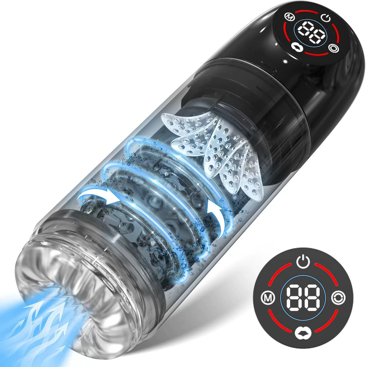 Men's electric telescopic rotating airplane