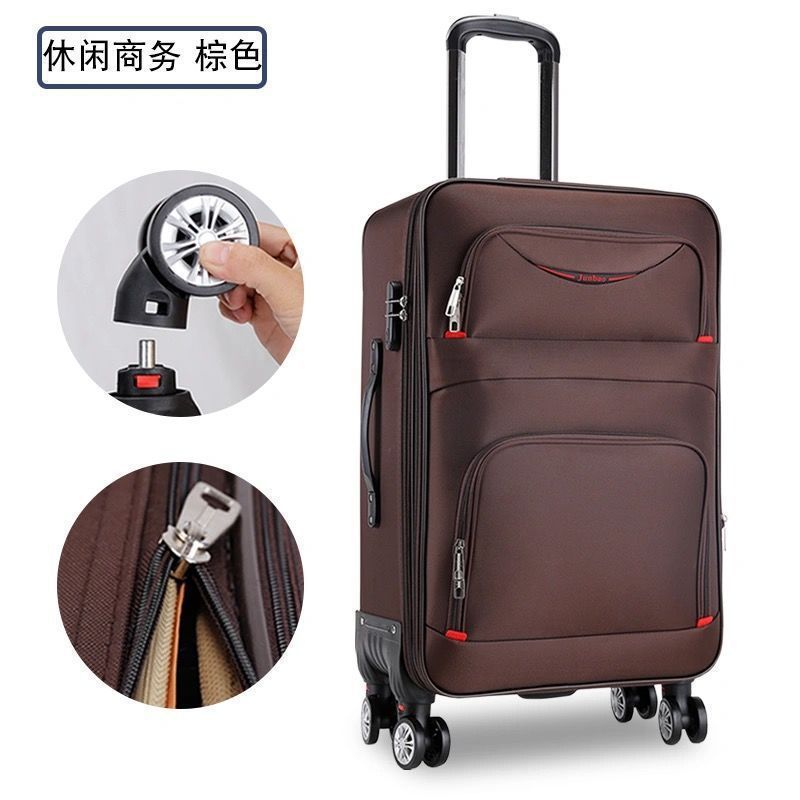 Oxford maleta de tela universal rueda caja de viaje para estudiantes de sexo masculino y femenino caja de cifrado caja de tela pulgada pulgada