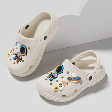 亲子洞洞鞋女款夏季女童海边沙滩鞋厚底防滑eva凉拖鞋男外穿