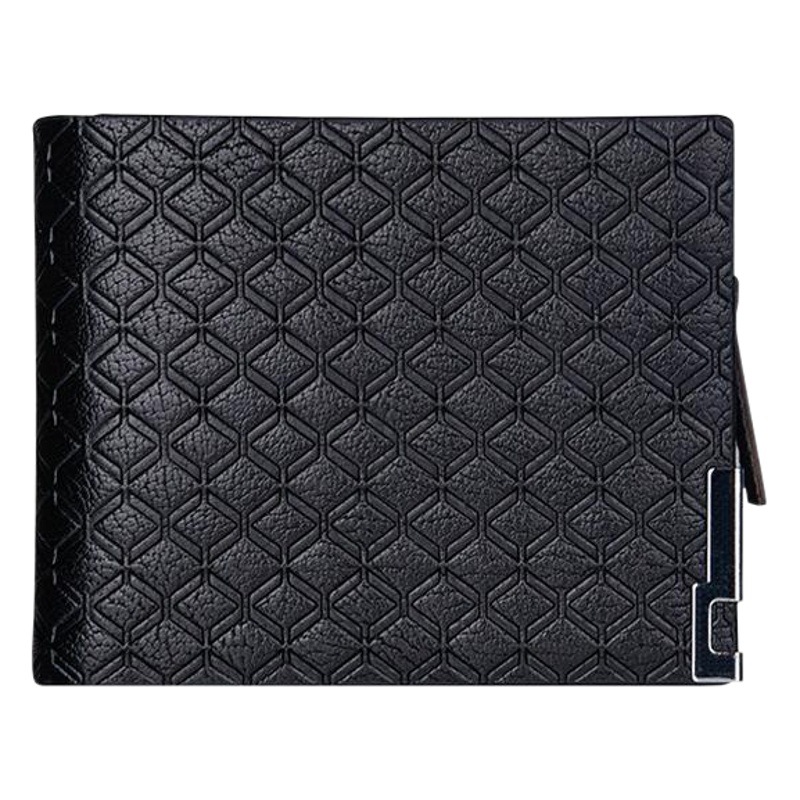 Men's Wallet Multi-Card Wallet Business Short Plaid Horizontal Coin Purse Zipper Wallet Men's Card Bag