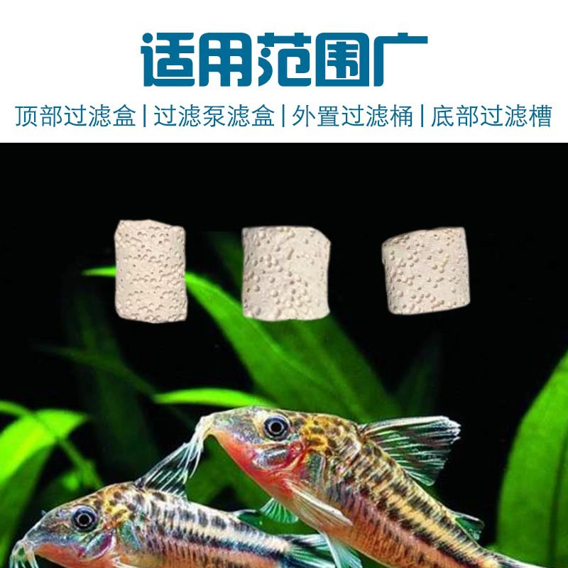 White respiratory ring fish tank filter material bacterial house filter water filter material biological respiratory ring aquatic box water purification filter material