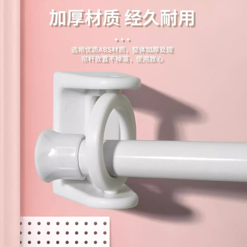 360旋转挂环升级圆环挂托座毛巾杆粘钩免打孔窗帘环形挂钩批发|undefined