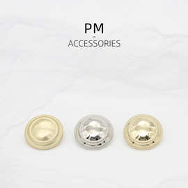 简约复古圆形金属纽扣男女西装外套风衣大衣百搭衣服缝线扣子批发