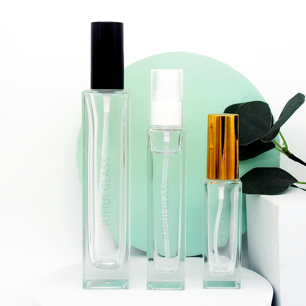 30/50/100ml长方形香水玻璃瓶化妆品包装喷雾瓶爽肤水纯露分装瓶