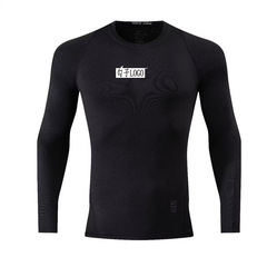 タイツ 長袖 アメリカン 薄手 速乾 シューティング トレーニング Tシャツ バスケットボール ランニング フィットネス スポーツ 高弾性ベース