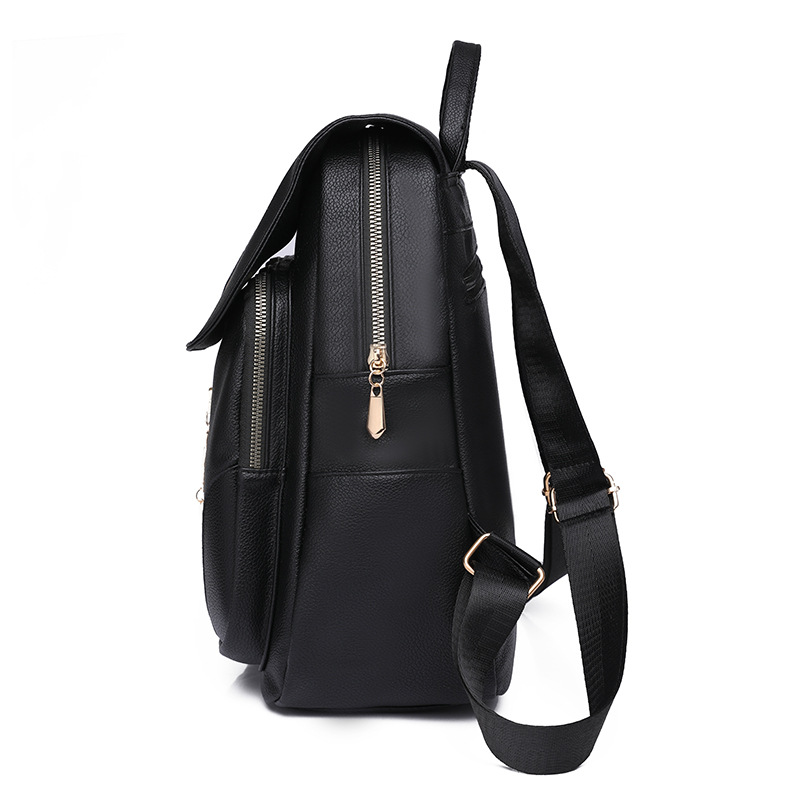 Comercio exterior al por mayor 2022 nuevo estilo coreano retro damas de cuero suave mochila de momia de gran capacidad salvaje de moda