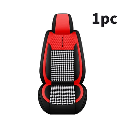 Seat cushion, seat cover Model Full-Cover Mesh Linen Car - red-single-pack