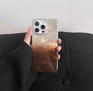 Patrón plisado de sentido avanzado Apple 15promax doble gradiente Apple 15 creativo 14pro funda para teléfono móvil para 13P