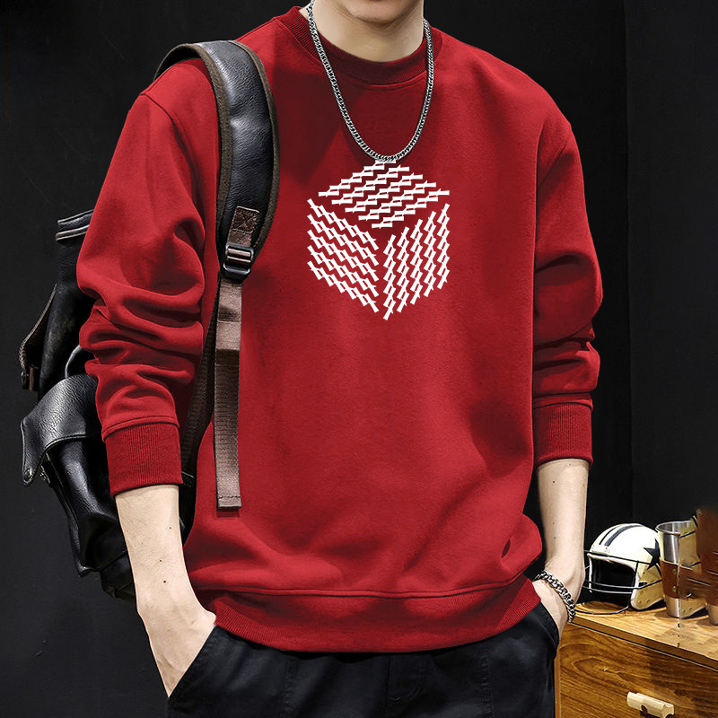 Hong Kong estilo japonés ocio 420g pesado chaqueta de cuello redondo hombre primavera y otoño estilo americano suelto y versátil chaqueta de pareja de estudiantes
