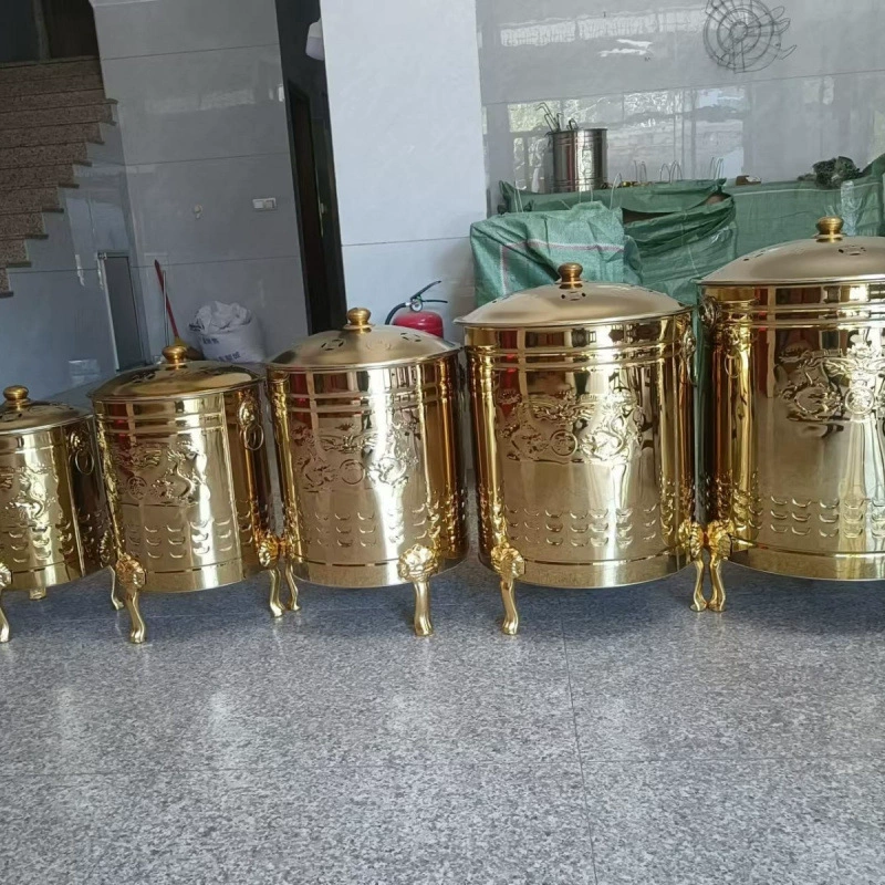 Золотая горелка из нержавеющей стали, бездымная домашняя бочка для слитков, очень большая утолщенная, устойчивая к высоким температурам.