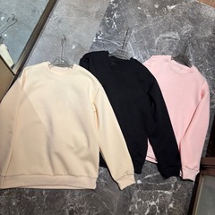 F91803小字母印花秋冬新款圆领卫衣高级感上衣美式运动卫衣女