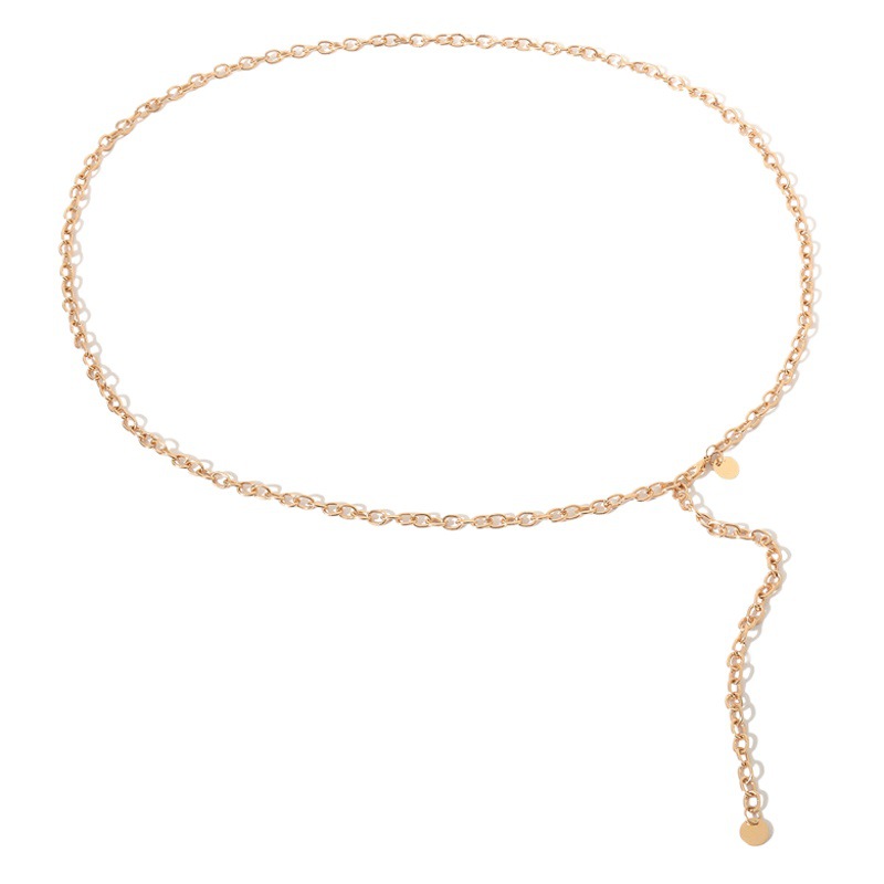 Chain Sequin Pendant Single-Layer Waist Chain for Women, European and American Chic Sexy Dress Decoration Body Chain, Sexy Chic