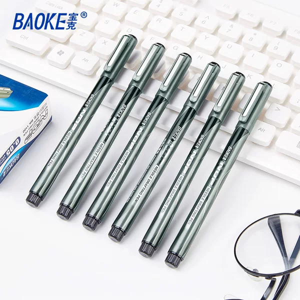 Baoke Gel Pen Business Sign Pen Water Pen 0.05 Student Art Painting Pen 0.8mm Writing Pen BK1100
