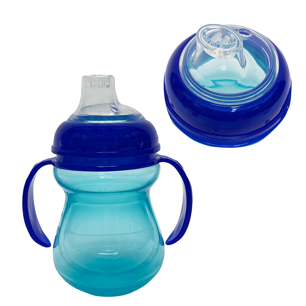 Taza para beber Lucky Baby, pico de pato PP, tetina de silicona, 240ml, sin pajita