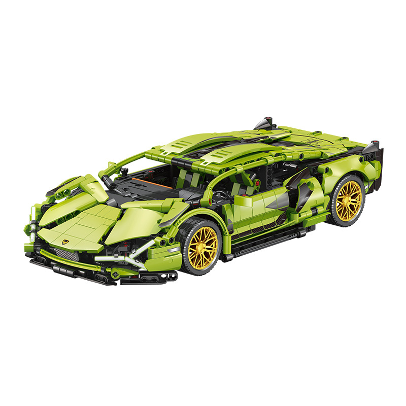 Popular Auto Deportivo Verde Personalizado en Grandes Cantidades por Fábrica OEM, se Puede Agregar Iluminación y Potencia, Estilo Lamborghini, se Puede Marcar e Imprimir. image 6