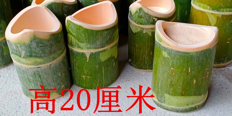 [1 piece] Bamboo pile diameter 10-13* height 20 cm ✓✓