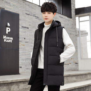 2024 fashionable Korean style big pocket autumn and winter men's plus size cotton vest thickened vest cotton vest men's winter coat