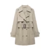 1100439 Khaki belt windbreaker