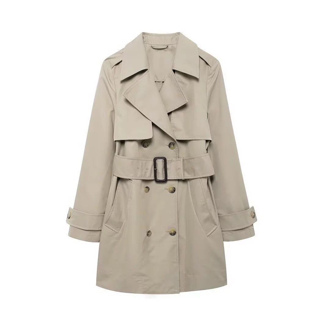 Trench coat, осеннее пальто, брекеты, европейский стиль