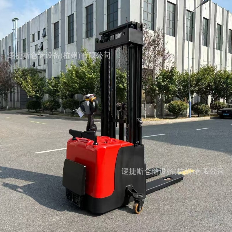 双起升1.5吨电动堆高车站驾式电动叉车液压升高装卸车堆垛车