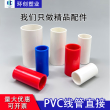 PVC管阻燃直接电工套管接头穿线管电线管水管管件配件接口