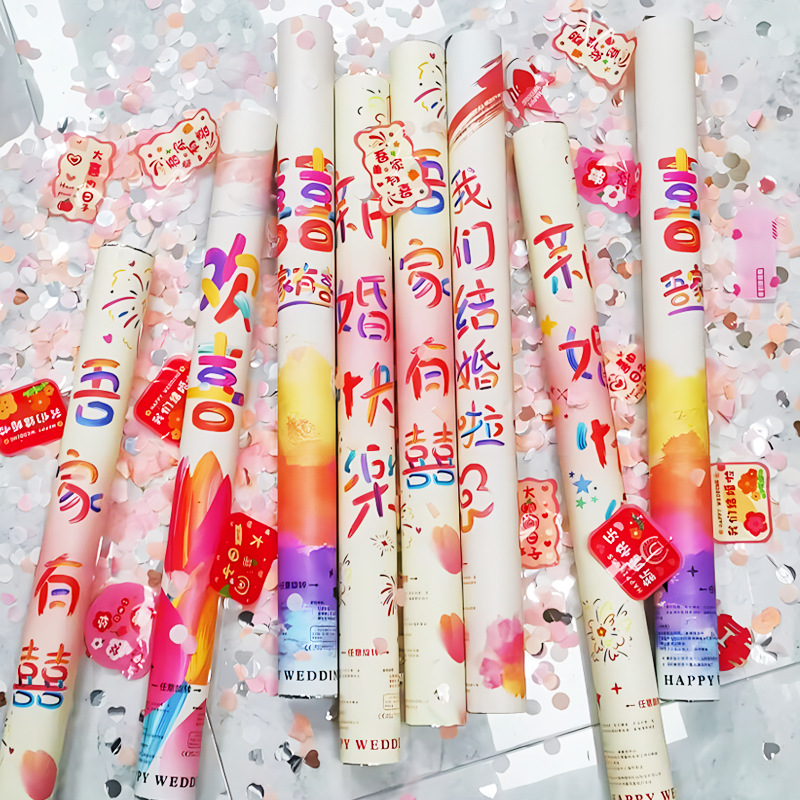 Productos de boda regalos de flores Mi familia tiene una atmósfera feliz de boda accesorios de mano saludo fábrica directa