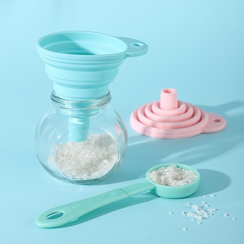 Silicone folding funnel Silicone funnel Creative household liquid dispensing kitchen tools wholesale