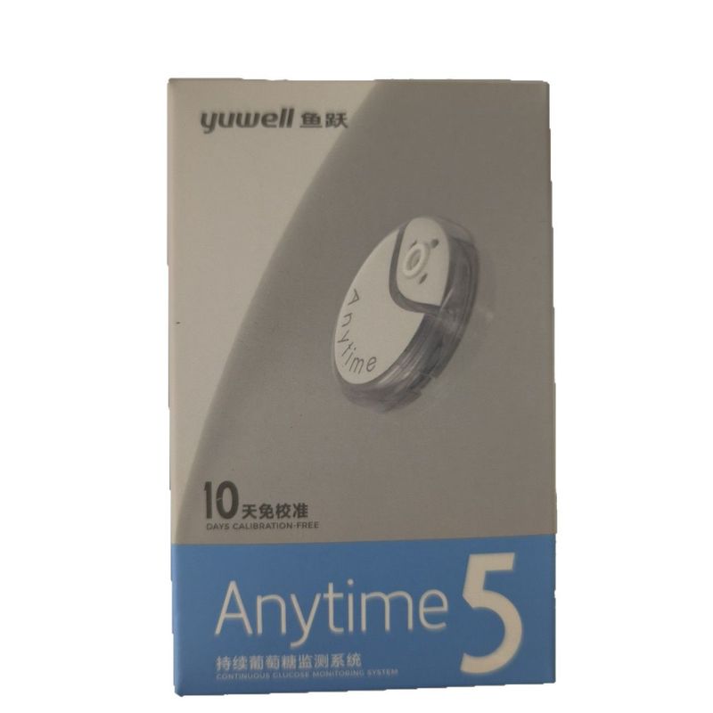 魚躍動態血糖計センサーanytime 5一体式無針血糖モニターは10日間使用します。|undefined