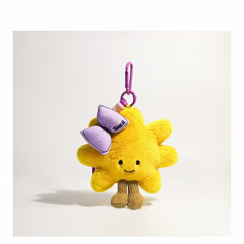 Сиреневая подвеска с бантиком на солнечной энергии