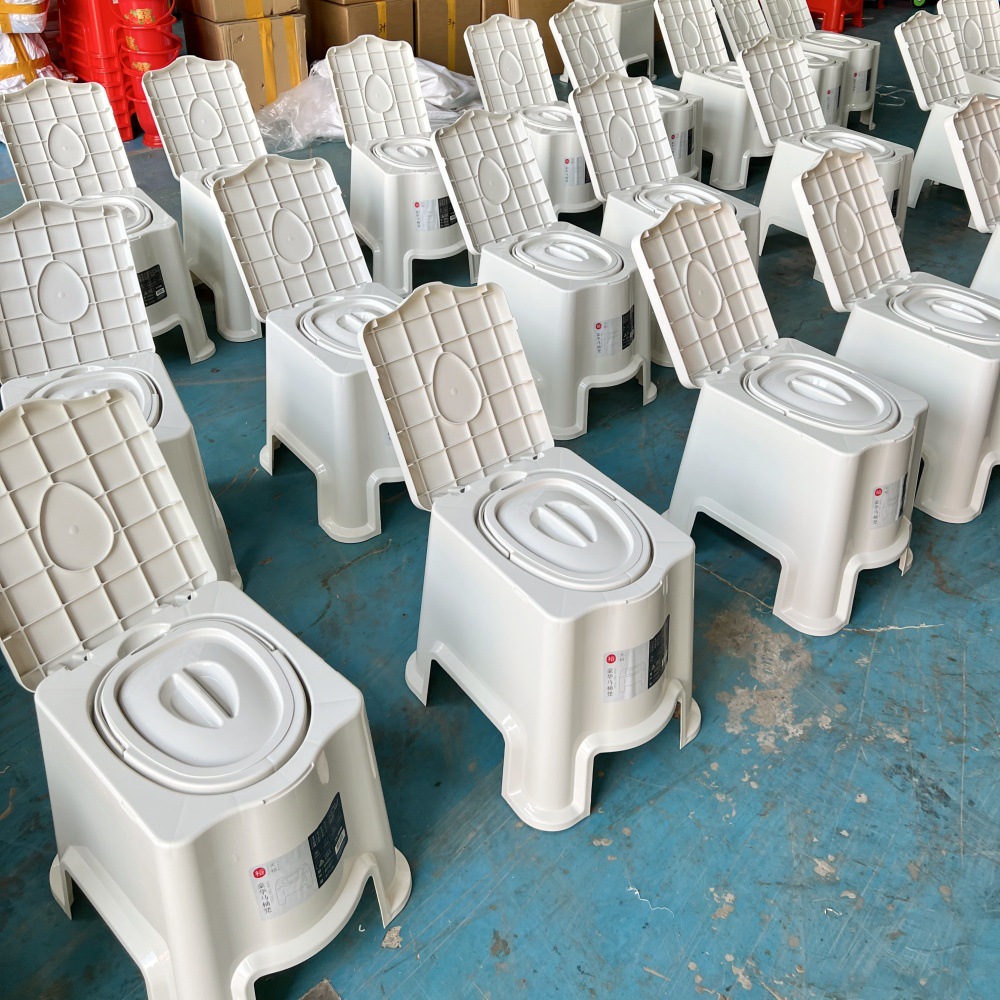 Inodoro móvil para ancianos domésticos cabecera de cama interior inodoro lavabo embarazada 300 kg de peso sin instalación cabello integral