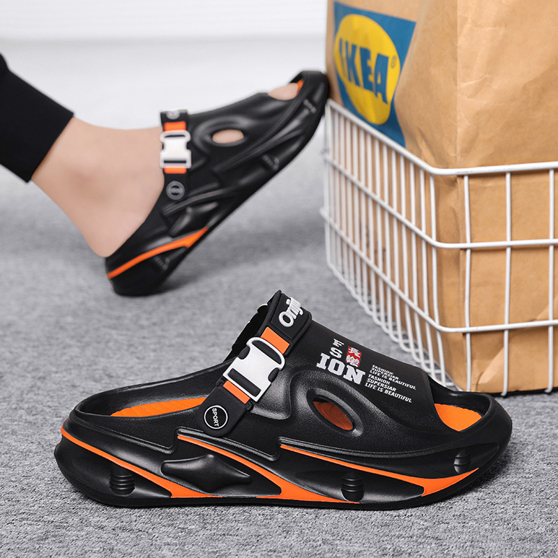 Zapatillas, tendencia de verano para hombres, ropa exterior, moda casual para hombres, pareja deportiva, suela gruesa, pisando mierda, sandalias de playa vietnamitas