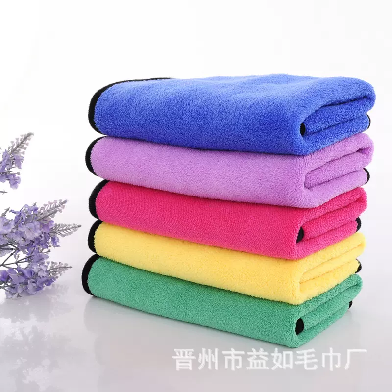 洗车毛巾双面珊瑚绒清洁巾钓鱼毛巾吸水擦车巾加油站礼清洁巾批发