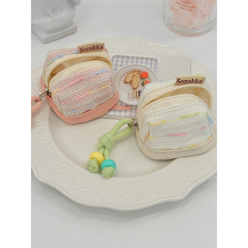 Cubierta de auriculares de viento pequeño lindo portátil para Apple Bluetooth inalámbrico almacenamiento fábrica de tela suave al por mayor