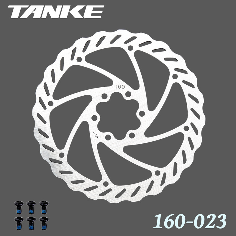 碳客TANKE自行车碟片 160mm炫彩山地车碟盘镂空不锈钢六钉刹车片|undefined