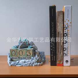 跨境独立站新品Book counter阅读宝库龙形图书计数器创意摆件装饰
