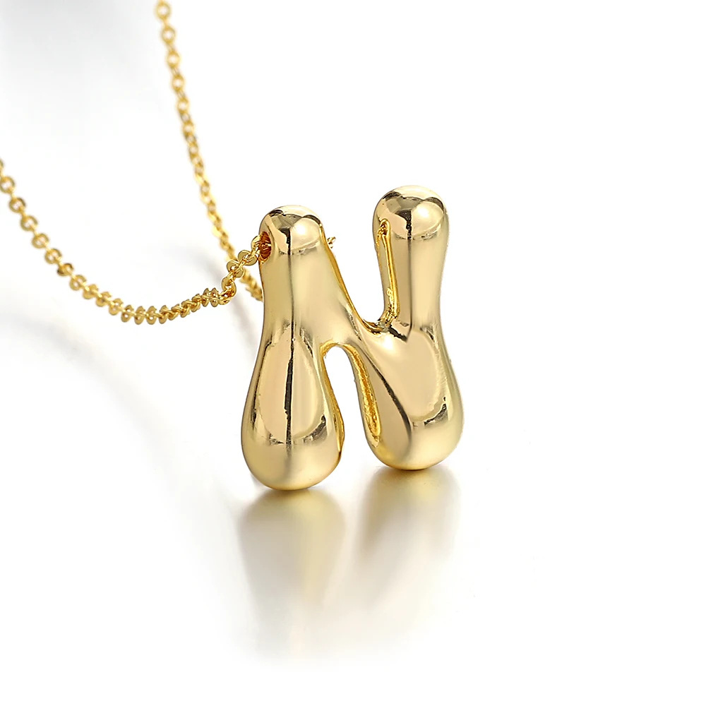 13g Weight Lobster Trigger Clasp Closure Clasp Closure Type Copper Pendant Material Pendant Necklace Classification Copper Chain Material cable chain Chain Type 1 Piece Quantity Casual, Daily Occasion Copper Material Letter Pattern All Seasons Season Unisex Gender Plating Design Elegant, Simple Style Style Wholesale Jewelry Elegant Simple Style Letter Copper Plating Cable Chain Pendant Necklace 25