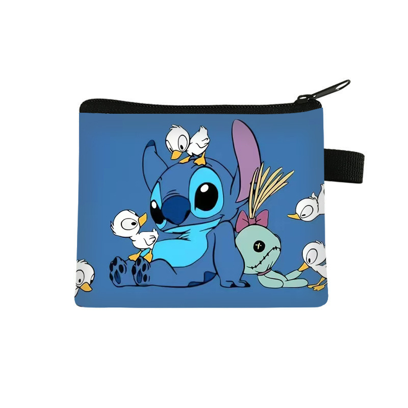 Nuevo patrón de bolso de cambio para niños bolso de tarjetas portátiles bolso de monedas bolso de almacenamiento de llaves de poliéster bolso de mano se puede distribuir