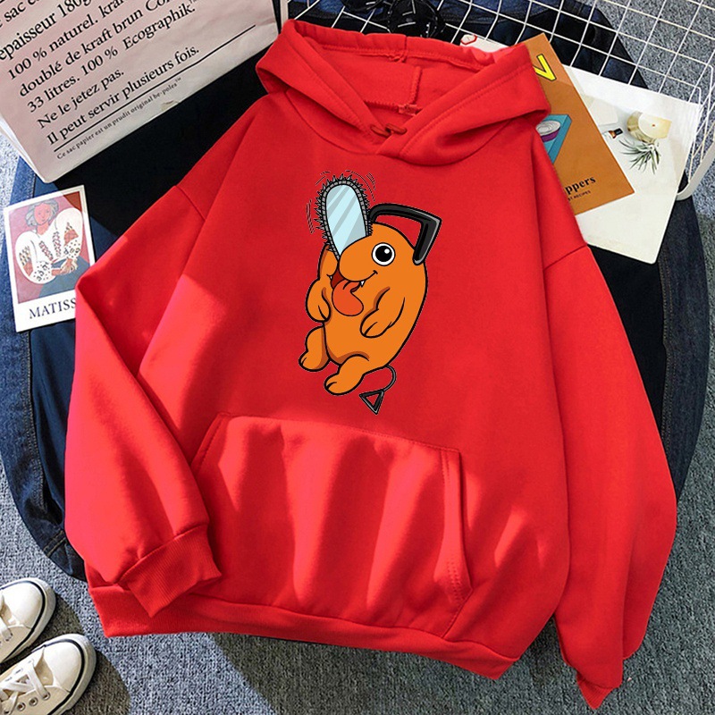 New Pochita Hoodies Fashion Anime Harajuku Pullovers Women